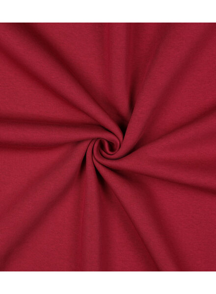 dark red - thick jogging, softly roughened on the inside