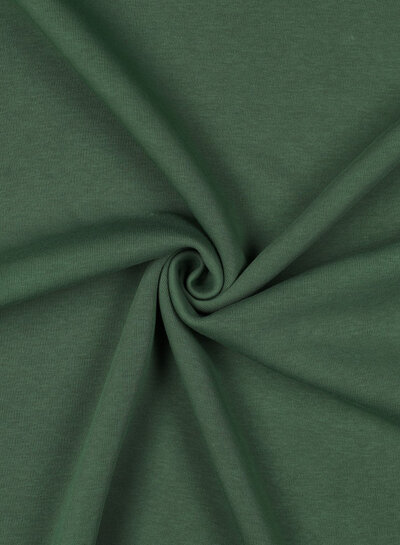 forest green - thick jogging, softly roughened on the inside v