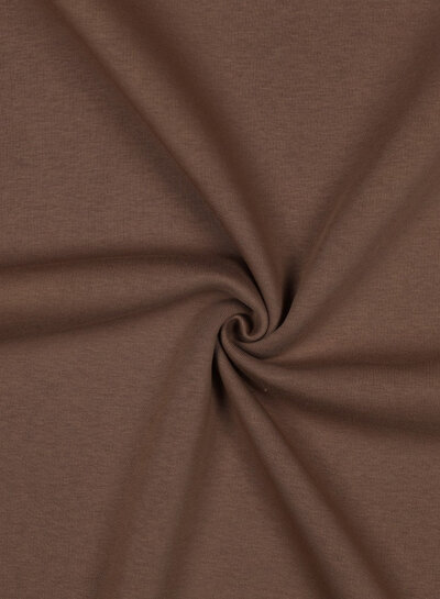 chocolate milk brown - thick jogging, softly roughened on the inside