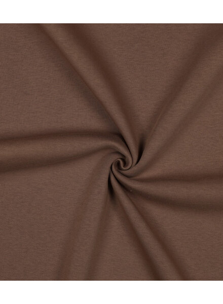 chocomelk bruin - dikke jogging, zacht opgeruwd aan de binnenkant