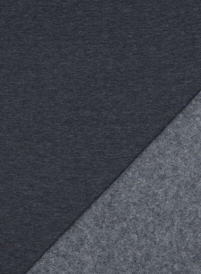 navy melange - thick jogging bottoms, softly brushed on the inside