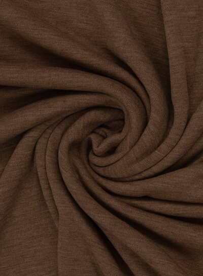 100% fijn gebreide merinowol - bruin