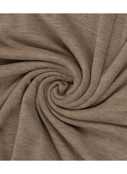 100% fijn gebreide merinowol - zand