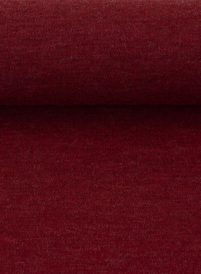 100% finely knitted merino wool - burgundy red
