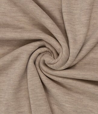 100% finely knitted merino wool - beige