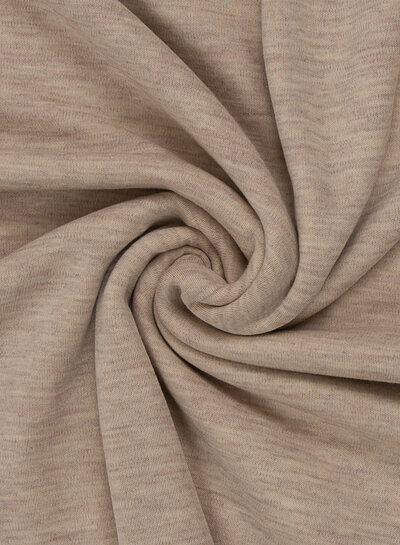 100% fijn gebreide merinowol - beige