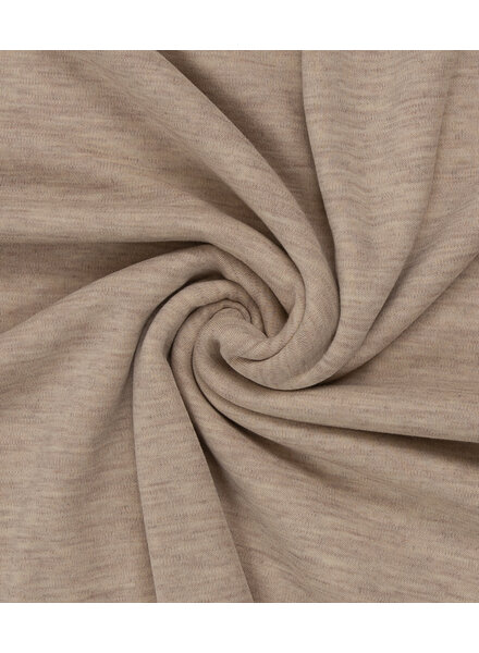 100% finely knitted merino wool - beige