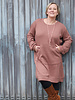 100% finely knitted merino wool - pink-brown