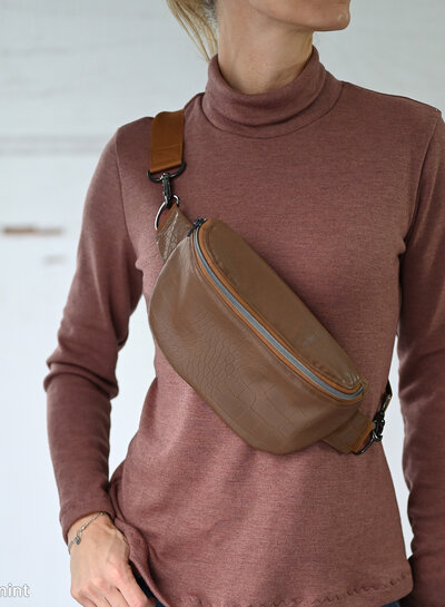 100% finely knitted merino wool - pink-brown