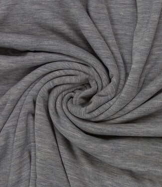 100% finely knitted merino wool - light gray