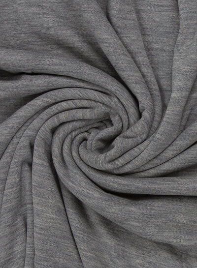 100% finely knitted merino wool - light gray