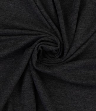 100% finely knitted merino wool - anthracite