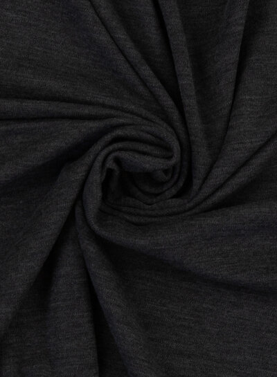 100% finely knitted merino wool - anthracite