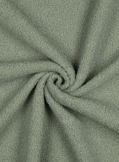 mint - teddy boucle double face met fleece
