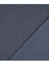 grayish blue - teddy boucle double-faced with fleece