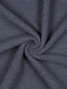 Jeansblauw - teddy boucle double face met fleece