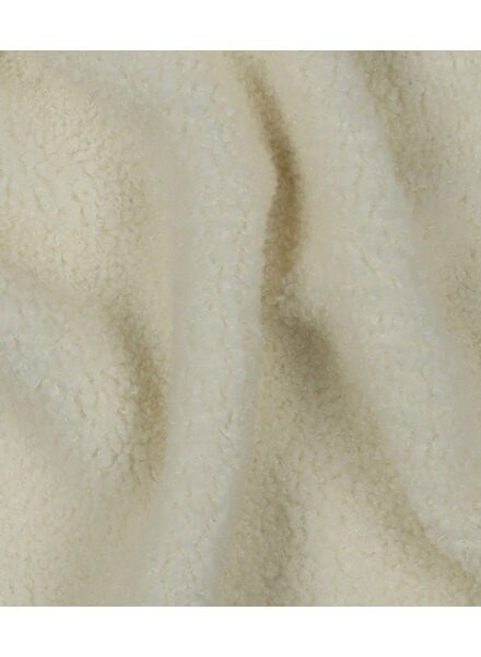 ecru - teddy boucle double face with fleece