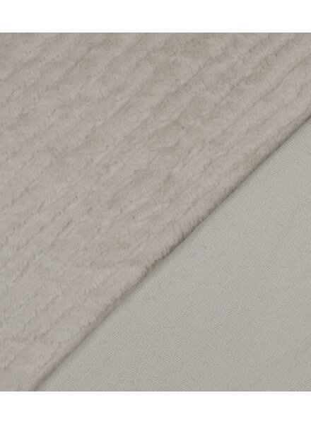 beige faux fur - stripes