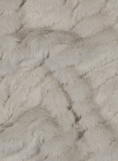 beige faux fur - stripes