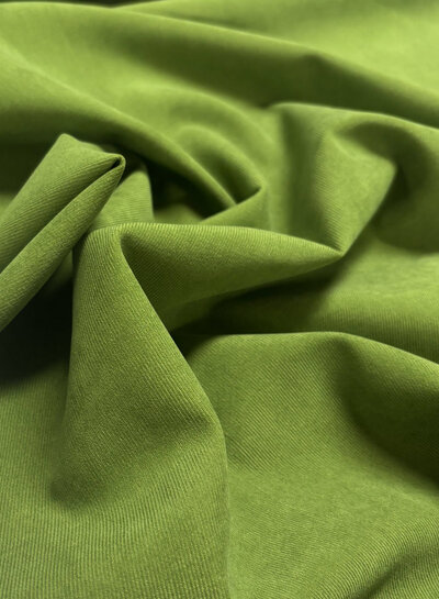 A la Ville moss green - beautiful velvet with twill binding