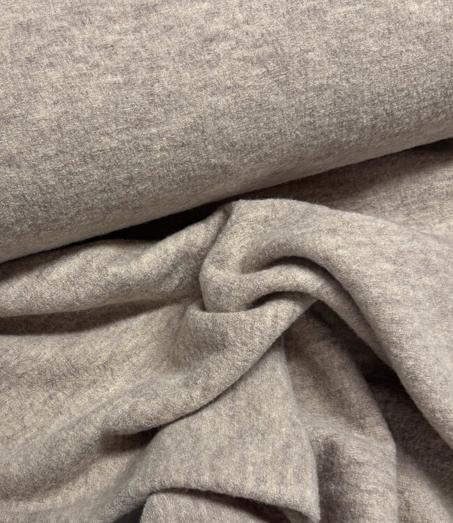 Swafing zand beige - gekookte merino wol