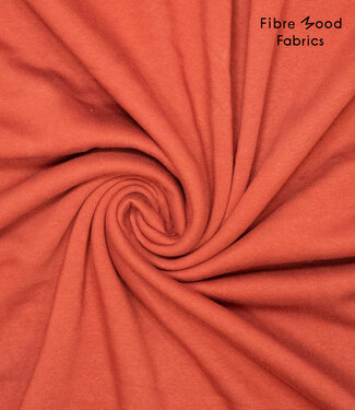 Fibremood dark red - ribbed fabric for jogging