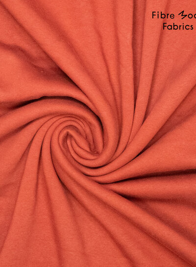 Fibremood dark red - ribbed fabric for jogging