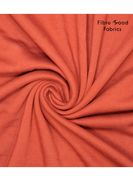 Fibremood dark red - ribbed fabric for jogging