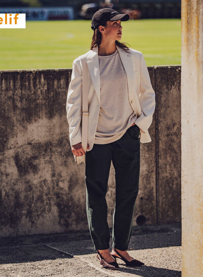 Fibremood natural - recycled polyester cotton mix jersey - ELIF