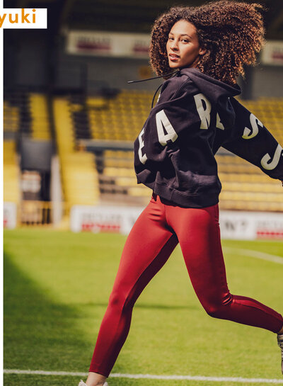 Fibremood marsala  - lycra - yoga stof - YUKI