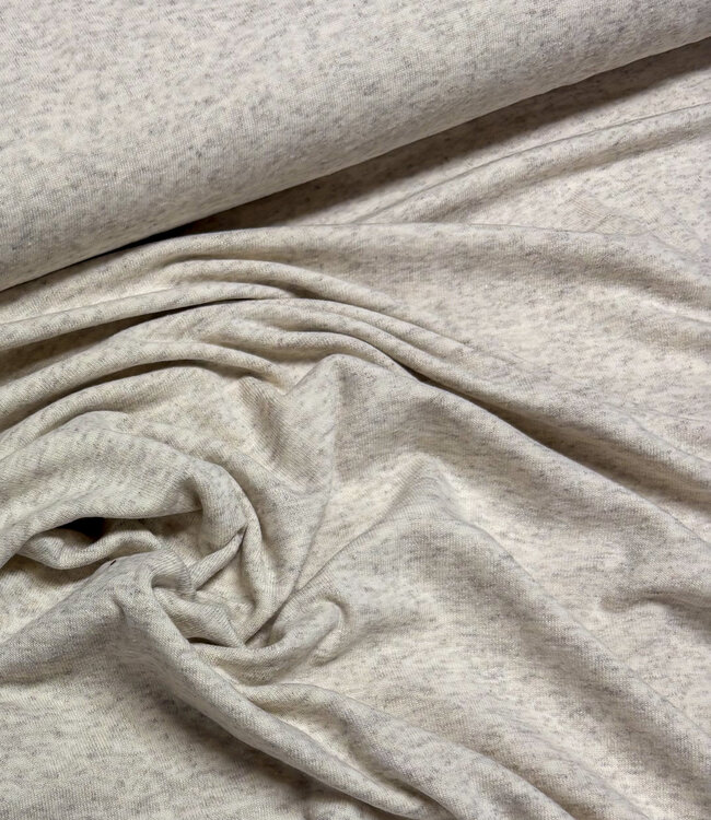 Fibremood naturel - gerecycleerde polyester katoen mix tricot - ELIF