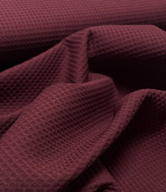 Fibremood eggplant waffle cotton - ELIF
