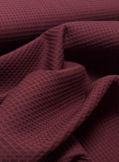 Fibremood aubergine wafelkatoen - ELIF