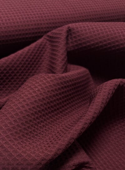 Fibremood eggplant waffle cotton - ELIF