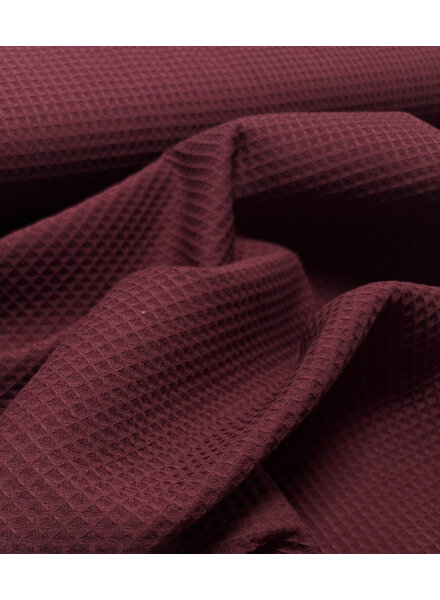 Fibremood eggplant waffle cotton - ELIF