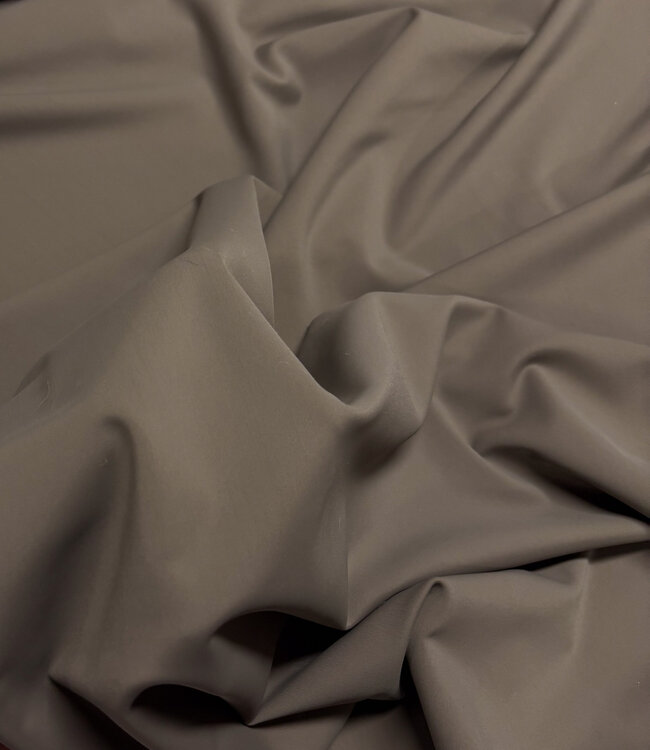 effen taupe - lycra - matte kwaliteit travel