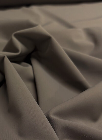 plain taupe - lycra - matte travel quality