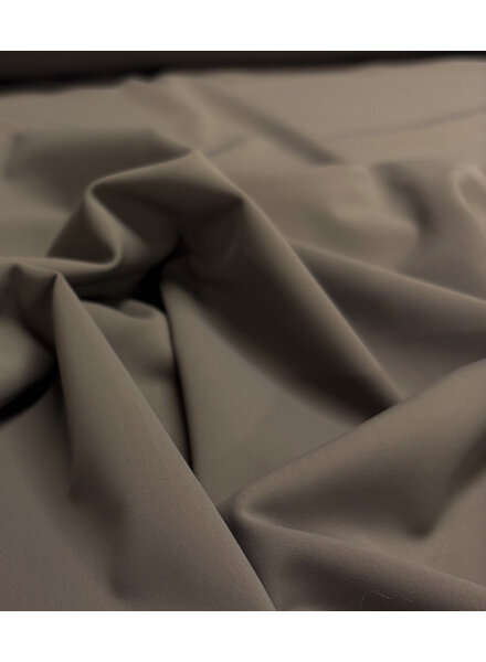effen taupe - lycra - matte kwaliteit travel