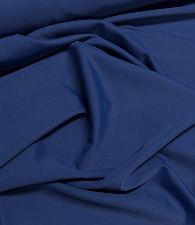 effen denimblauw lycra - matte kwaliteit travel