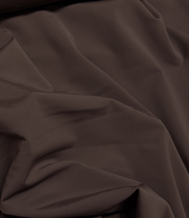 effen donkerbruin - lycra - matte kwaliteit travel
