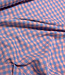 vichy  ruitjes blauw/zalmroze - seersucker
