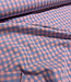 vichy  ruitjes blauw/zalmroze - seersucker