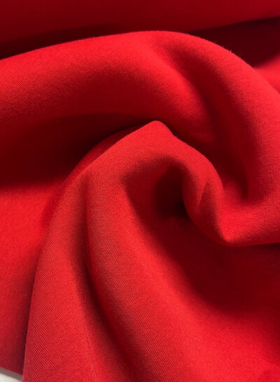 Doubles red - thick jogging, softly roughened on the inside Doubles