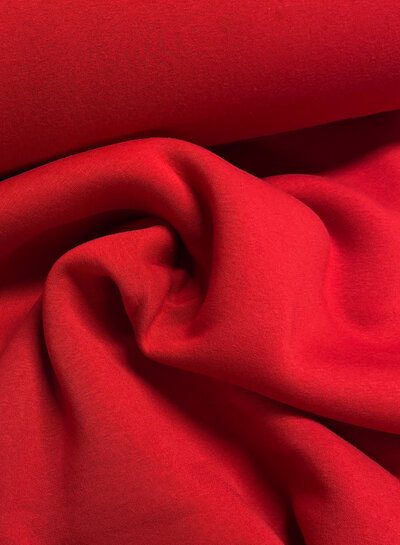 Doubles red - thick jogging, softly roughened on the inside Doubles