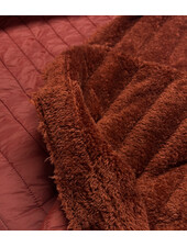 stepper bordeaux - fleece on the inside - double-faced - quilted