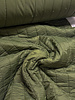 stepper khaki - fleece on the inside - double-faced - quilted