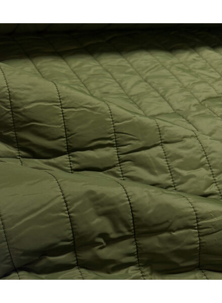stepper khaki - fleece on the inside - double-faced - quilted