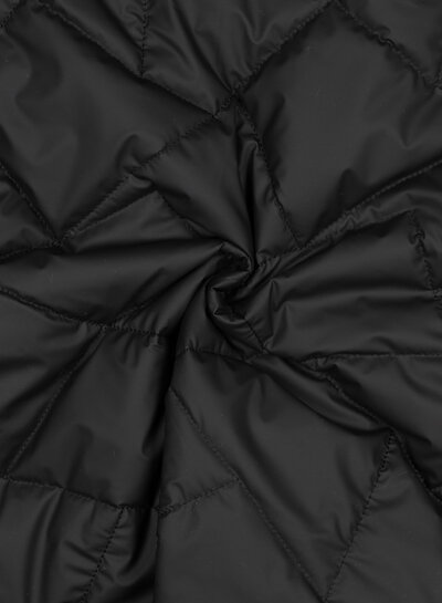 Madeline black - matte waterproof double-faced stepper fabric - quilted