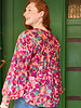 Atelier Jupe fuchsia and green flowers - viscose