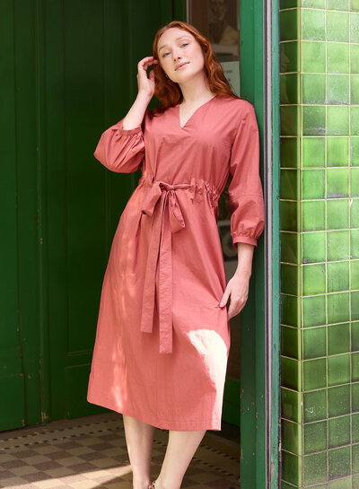 Atelier Jupe mocha pink paper touch organic cotton